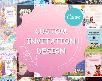 Made-to-Order Invitation | Customized Birthday or Baby Shower Digital Invite | Instant Download | Custom Invites | Hire a Designer
