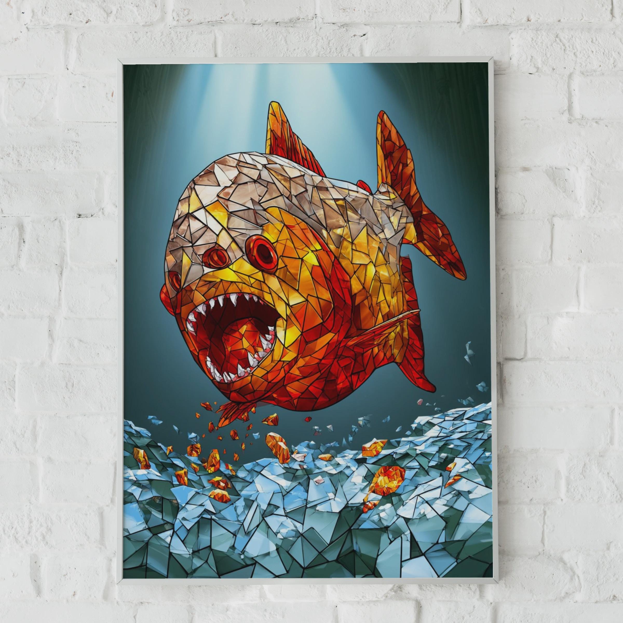 Red Fish Mosaic Art - Etsy