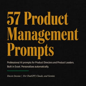 Product Management AI Prompt Pack | Roadmap Templates & ChatGPT Prompts for Product Managers | Excel Workbook Template