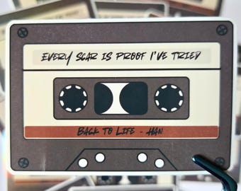 Adesivo in vinile olografico resistente all'acqua di Stray Kids HAN Jisung Back to Life, per cassette Kpop.