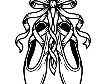 Scarpette da ballo SVG, Clip art scarpette da ballo, Maglietta insegnante di danza, File di taglio, Mamma di ballerina, Download immediato, Uso commerciale