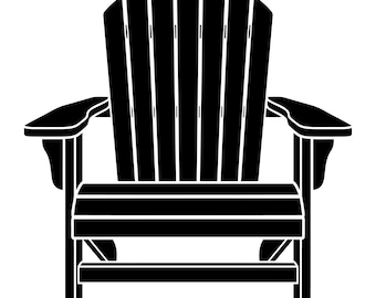 Sedia Adirondack SVG, Sedia Adirondack vettoriale, File di taglio per sedia Adirondack, File di taglio, Vettore di taglio, Uso commerciale, Download immediato