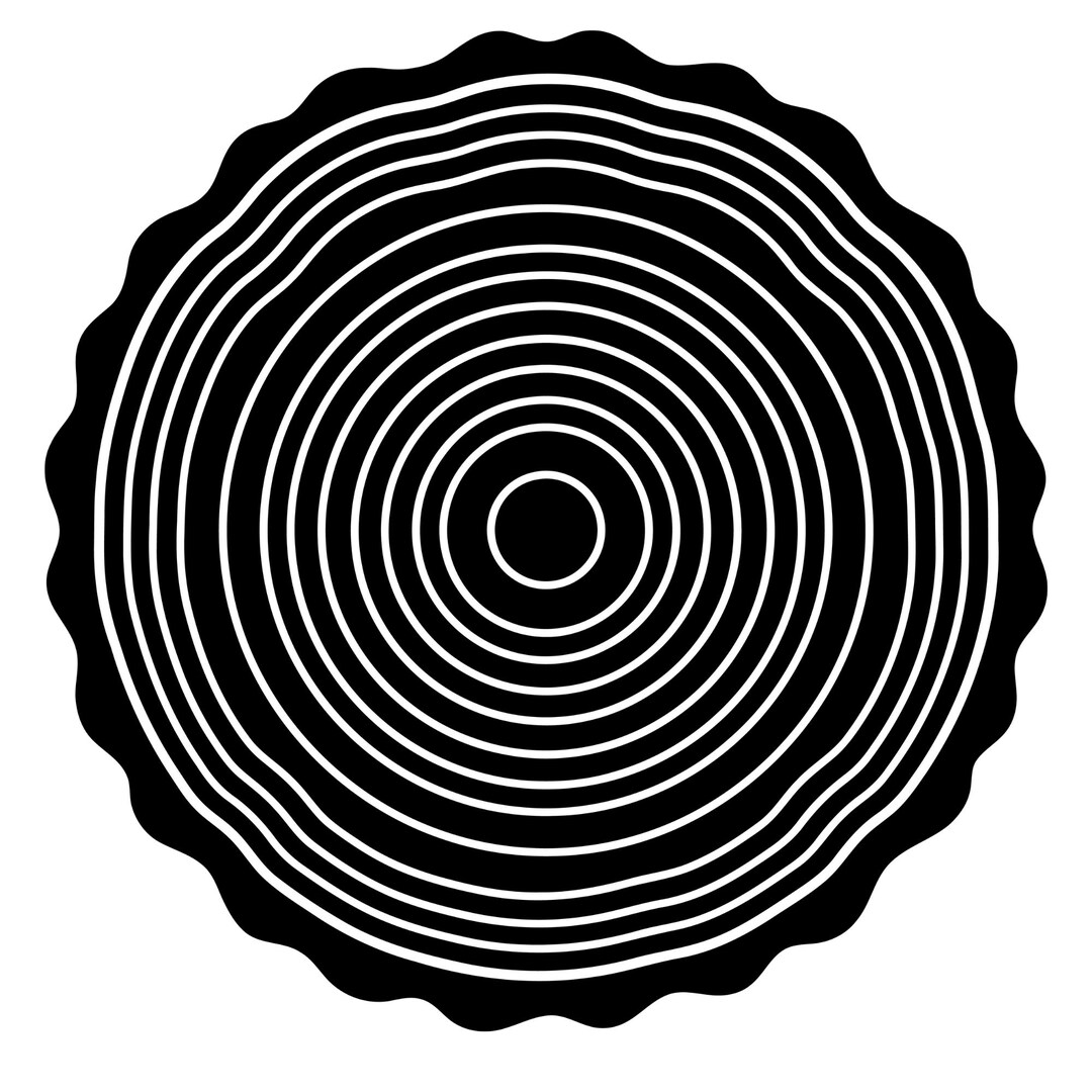 Tree Ring Svg, Tree Ring Clipart, Circle Svg Designs, Tree Vector ...