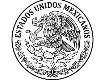 Aquila della bandiera messicana in formato SVG, Messico, Aquila messicana vettoriale, Clipart della bandiera messicana, File di taglio per Cricut, File di taglio, Download digitale, Uso commerciale