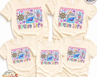 Camiseta Cruise Life, Camiseta de crucero, Camiseta grupal Cruise Squad para la temporada 2026, Camiseta a juego para vacaciones familiares en crucero, Camiseta para viaje de chicas, Regalo de crucero