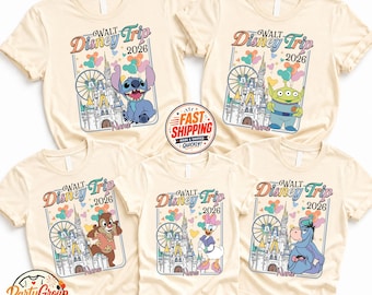 Camiseta de viaje a Walt Disney 2026, Camiseta de viaje a Disney, Camiseta de vacaciones familiares en Disney, Camiseta a juego para la familia Disney, Camiseta familiar de Disney World 2026