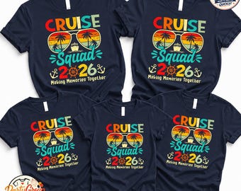 Camiseta del grupo de cruceros 2026, Camiseta del grupo de cruceros, Camiseta de crucero para amigos, Camiseta de viaje familiar 2026, Camiseta a juego para la familia, Camisetas personalizadas para cruceros familiares