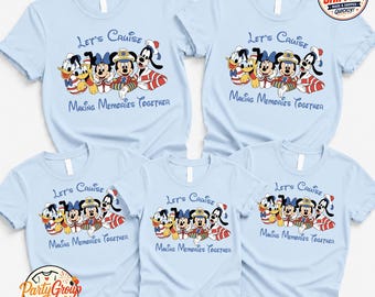 Camiseta "Vamos de crucero creando recuerdos juntos", Camiseta de crucero de Mickey y sus amigos, Camiseta de viaje en crucero de Disney, Camiseta de verano de Disney, Camiseta de vacaciones de Disney
