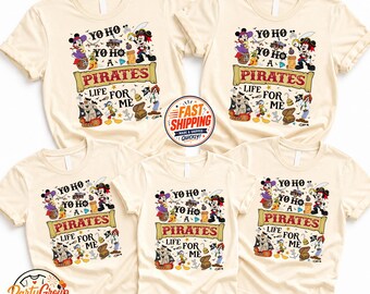 Yo Ho Yo Ho Una vida de pirata para mí, Camiseta de Disney Piratas del Caribe, Camiseta de Disney Crucero de Mickey y Minnie, Crucero pirata de Disney