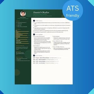 Software Engineer Resume Template | ATS-Friendly Developer CV  | Recruiter-Approved   | Instant Download