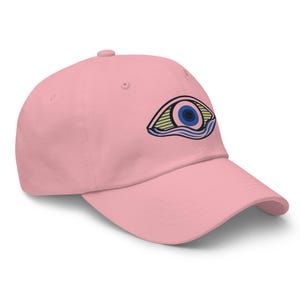 Static Swell Eye Logo Dad Hat, Embroidered Coastal Cap, Unisex Adjustable Beach Hat, Nautical Ocean Lifestyle Headwear