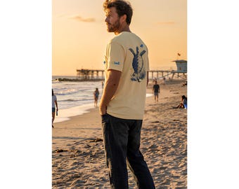 The Passage — Static Swell Sea Turtle Tee | Garment-Dyed Graphic T-Shirt | Coastal Tee | Beach Shirt for Men and Women
