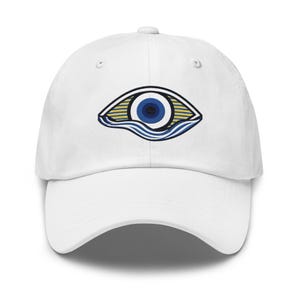 Static Swell Eye Logo Dad Hat, Embroidered Coastal Cap, Unisex Adjustable Beach Hat, Nautical Ocean Lifestyle Headwear