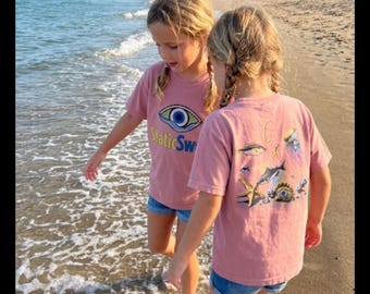 Youth The Syran — Undersea Party | Kids Coastal Tee | StaticSwell Garment-Dyed Heavyweight T-Shirt - Comfort Colors 9018