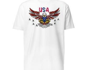 usa,eagleabd,250usa,t-shırt,bayt-shirtabd,Unisex Fitted T-Shirt - Next Level 6210,