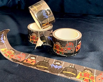 DC Fat Bat Family Washi Tape: Batman, Robin, Nightwing, Red Hood, Red Robin