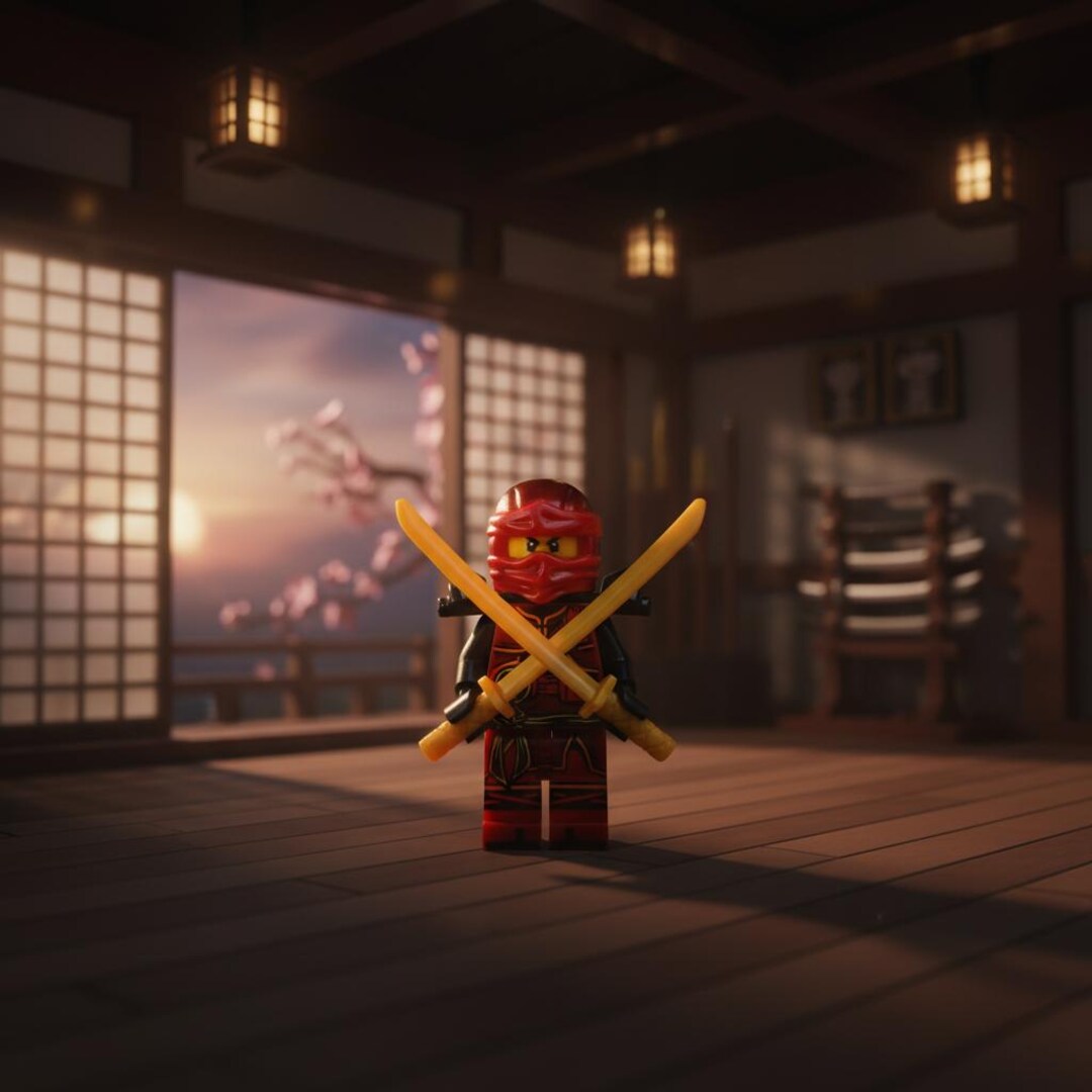 Ninja Building Kai Fire Ninja Building Block Figure, Ninjago Season 7 Elemental Master ...