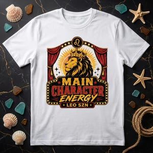 Temporada Leo León Coronado Camiseta | Protagonista | Regalo Astrología Zodíaco