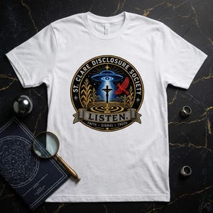 UFO Offenlegung T-Shirt | Alien Gläubiger Grafik Shirt | Ufologie Fan Geschenk