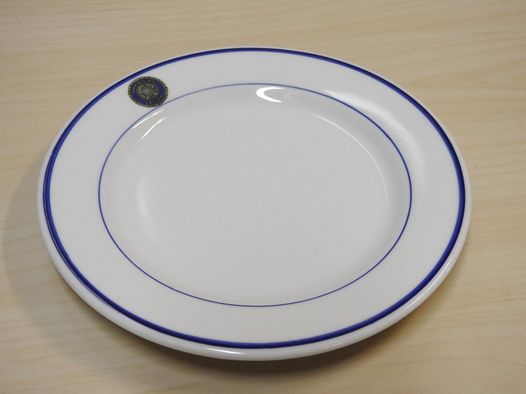 VTG Buffalo China Plate Restaurant Ware Hvy Side 7 Etsy