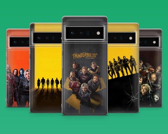 Thunderbolts-telefoonhoesje Marvel Superhero Cover voor Google Pixel 10, 10Pro, 9, 9Pro, 8A, 8, 7A, 6A, Samsung S26, S25, S24, A16, iPhone 16, 15
