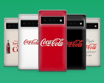 Coca Cola-telefoonhoesje Retro Soda Beverage Cover voor Google Pixel 10, 10Pro, 9, 9Pro, 8A, 8, 7A, 6A, Samsung S26, S25, S24, A16, iPhone 16, 15