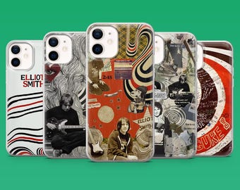 Elliott Smith Phone Case Indie Music Singer Cover for iPhone 17Pro, 16, 15, 14, 13, 12, Samsung S26, S25, S24, S23, A16, A56, Pixel 10, 9Pro