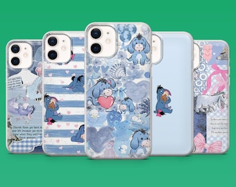 Eeyore Telefoonhoesje Disney Winnie Pooh Cover voor iPhone 17Pro, 16, 15, 14, 13, 12, Samsung S26, S25, S24, S23Fe, A16, A56, Pixel 10, 9Pro