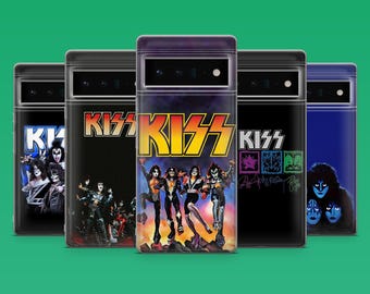 KISS Band Phone Case Heavy Rock Iconic Band Cover for Google Pixel 10, 10Pro, 9, 9Pro, 8A, 8, 7A, Samsung S26, S25, S24, A16, iPhone 16, 15