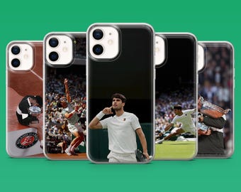 Carlos Alcaraz Phone Case Tennis Athlete Cover for iPhone 17Pro, 16, 15, 14, 13, 12, Samsung S26, S25, S24, S23Fe, A16, A56, Pixel 10, 9Pro