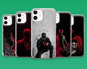 Daredevil telefoonhoesje Matt Murdock Marvel Cover voor iPhone 17Pro, 16, 15, 14, 13, 12, Samsung S26, S25, S24, S23Fe, A16, A56, Pixel 10, 9Pro