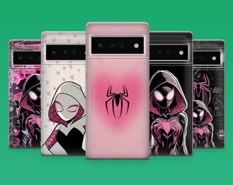 Spider Girl telefoonhoesje Marvel Superhero Cover voor Google Pixel 10, 10Pro, 9, 9Pro, 8A, 8, 7A, 6A, Samsung S26, S25, S24, A16, iPhone 16, 15