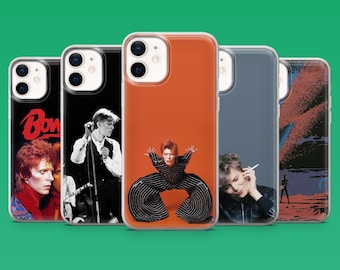 David Bowie Phone Case Ziggy Stardust Cover for iPhone 17Pro, 16, 15, 14, 13, 12, Samsung S26, S25, S24, S23Fe, A16, A56, Pixel 10, 9Pro