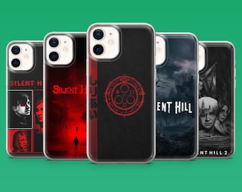 Silent Hill-telefoonhoesje Spooky Horror Game Cover voor iPhone 17Pro, 16, 15, 14, 13, 12, Samsung S26, S25, S24, S23Fe, A16, A56, Pixel 10, 9Pro