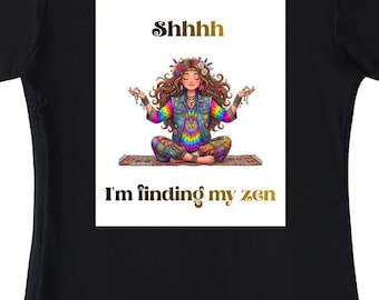 Finding My Zen Meditation T Shirt Essential Drawstring T-Shirt
