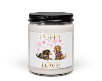 Puppy Love Candle | 9oz Scented Soy Candle