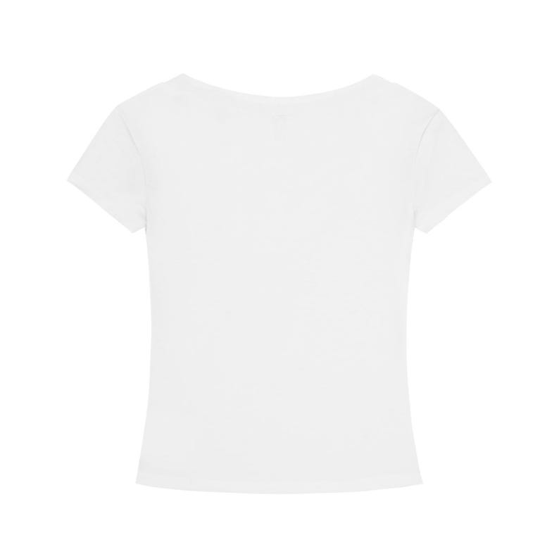 Turtle hippie, Tencel Slim Fit V-Neck T-Shirt image 2
