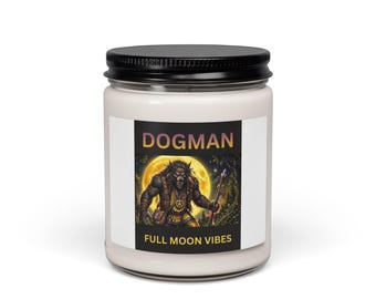 Dogman Full Moon Vibes Candle 9oz | Scented Soy Jar