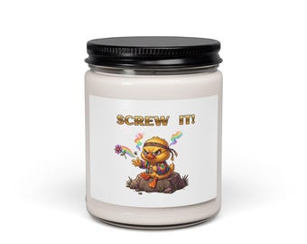 Screw It Chick Candle | 9oz Scented Soy Jar