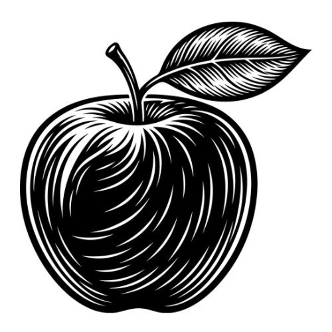 Apple Svg, Apple Line Svg, Fruit Svg, Apple Vector, Apple Clip Art. Cut ...