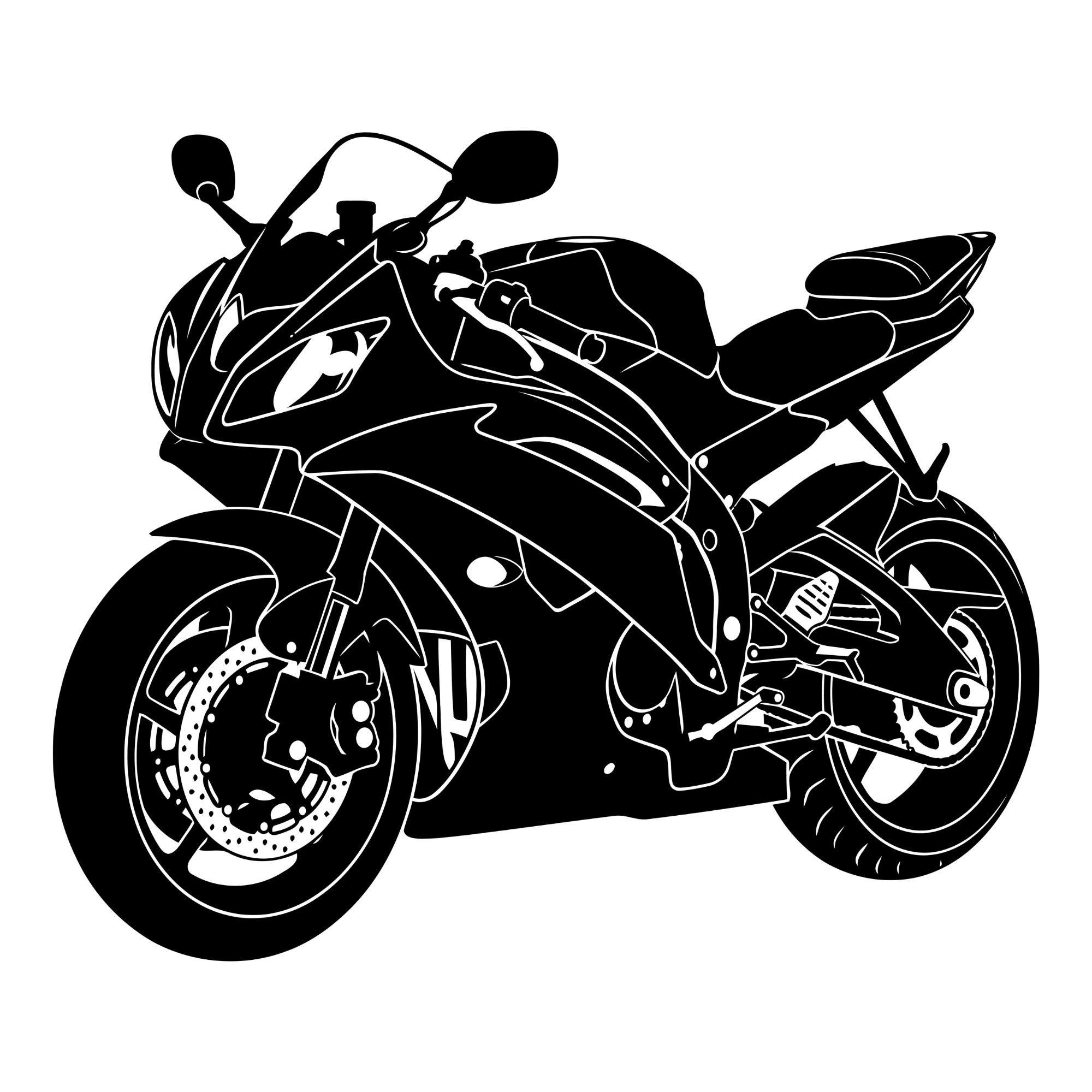 Motorcycle Svg, Motorcycle Silhouette Svg, Motorcycle Clipart Svg, Bike Cut File, Instant Download