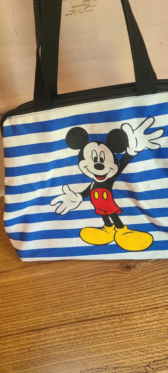 Disney mickey mouse striped bag - image 1