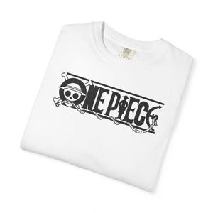 One Piece Logo T-shirt | Anime Pirate Straw Hat Skull Tee image 3