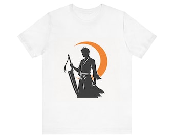 Koszulka Bleach | Koszulka Soul Reaper Zangetsu | Prezent z anime Ichigo dla mężczyzn i kobiet | Koszulka z grafiką Shinigami