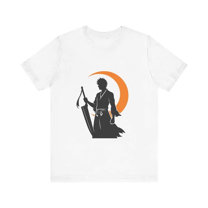 Bleach Shirt | Soul Reaper Zangetsu Tee | Ichigo Anime Gift Men Women | Shinigami Graphic T-Shirt image 1