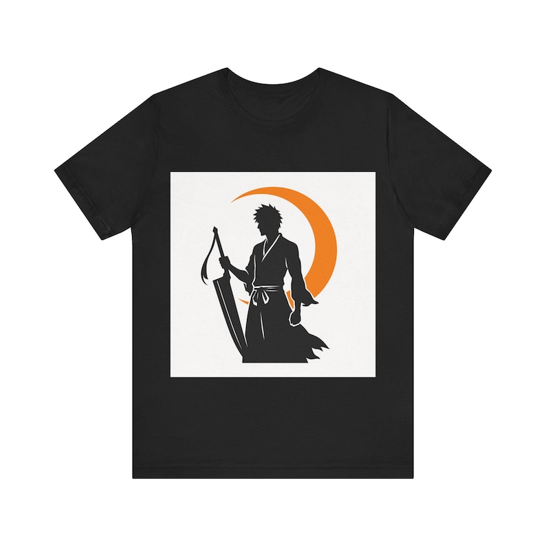 Bleach Shirt | Soul Reaper Zangetsu Tee | Ichigo Anime Gift Men Women | Shinigami Graphic T-Shirt image 2