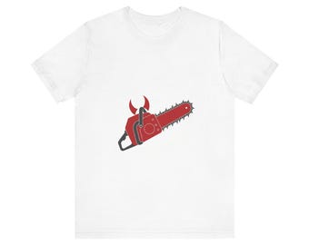 Camiseta del Hombre Motosierra / Camiseta del Diablo Denji / Regalo de Anime CSM para Hombres y Mujeres / Camiseta con Gráfico de Pochita