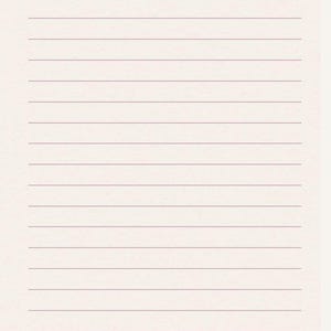May include: Lined stationery paper featuring a lavender sprig illustration. The text "Be still and know that I am God." is at the bottom, with "Psalm 46:10" and "Lize's Paper Art". The paper has a soft, off-white background with purple lines.