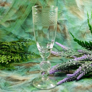 Large Thin Crystal Chalice, Clear Crystal Glass Chalice, Vintage Leaded Crystal Goblet, Large Cut Crystal Champagne Cup, Glass Ritual Cup