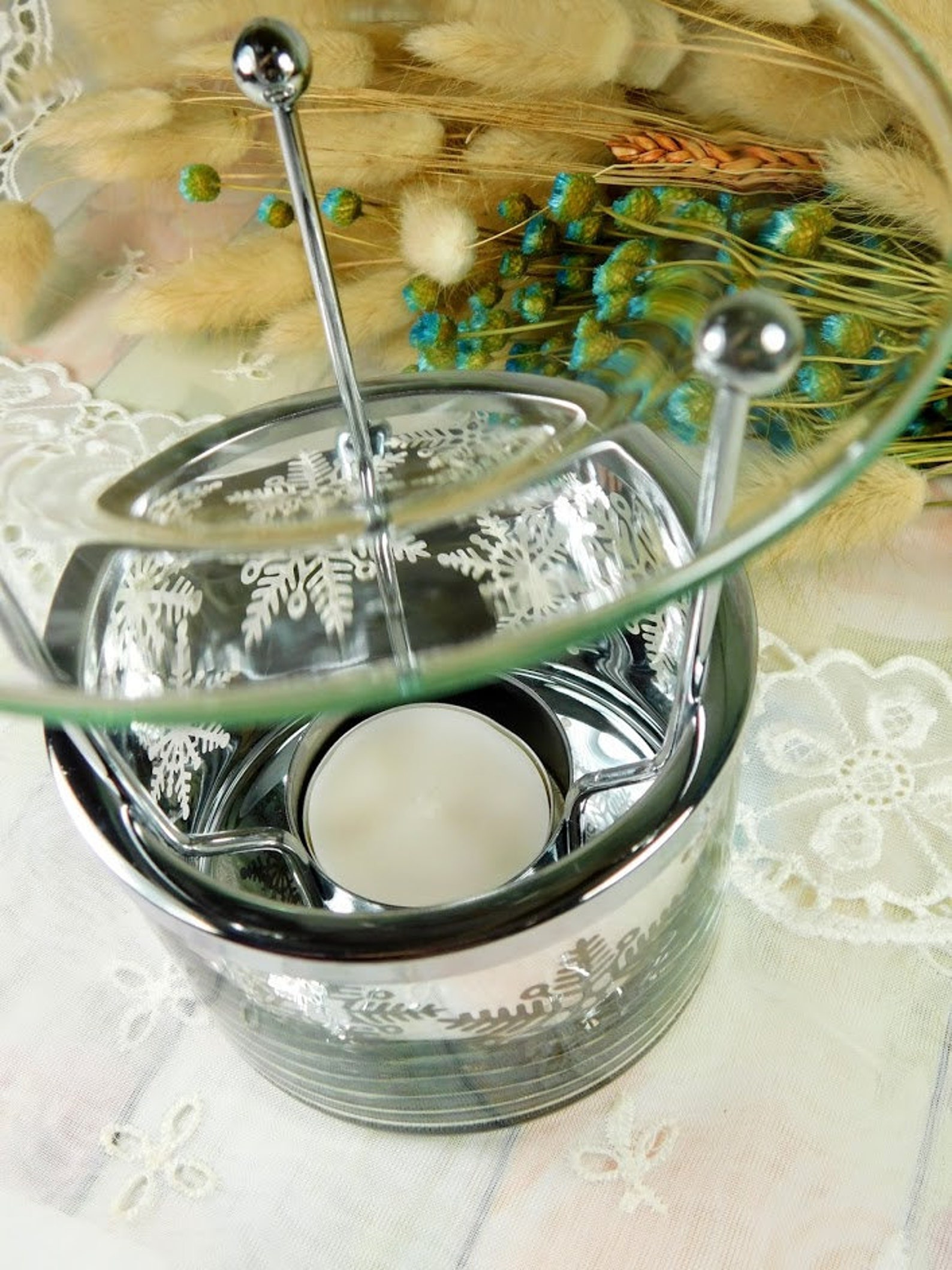 Oil Burner with Tea Light Candle Essential Oil Burner Stand Etsy